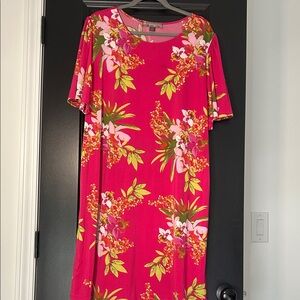 Floral Pink Mini Dress